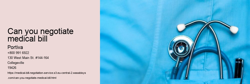 can you negotiate medical bill