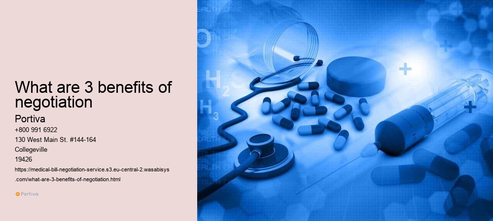 What are 3 benefits of negotiation