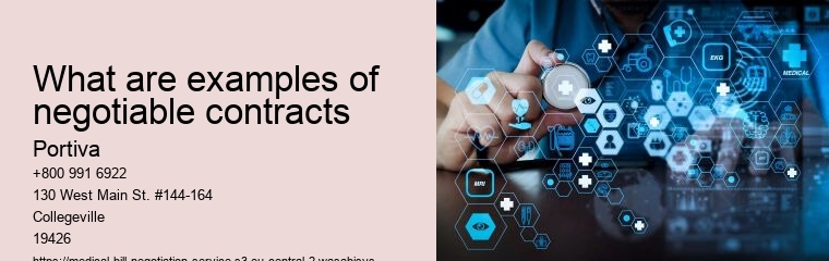 What are examples of negotiable contracts