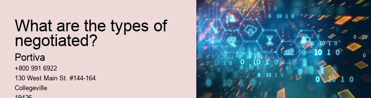 What are the types of negotiated?