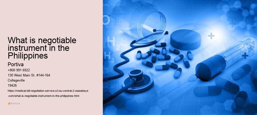 What is negotiable instrument in the Philippines