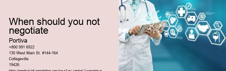 When should you not negotiate