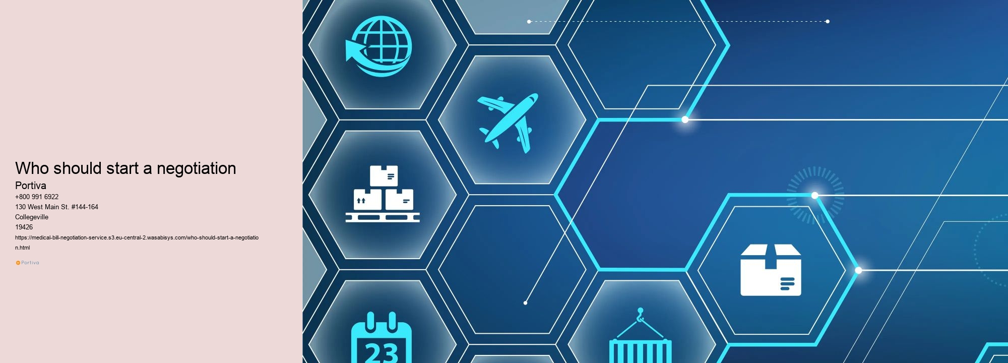 Who should start a negotiation